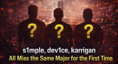 s1mple, dev1ce, karrigan All Miss the Same Major for the First Time