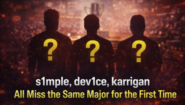 s1mple, dev1ce, karrigan All Miss the Same Major for the First Time